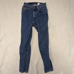 VTG 90s Levi's 512 Slim Tapered Jeans 100% Cotton Size 9 Reg Medium USA Made - Picture 1 of 6