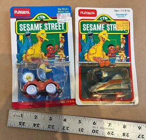 Coche de música Big Bird y Grover Speedster de colección Sesame Street Playskool de los años 80 - Imagen 1 de 2