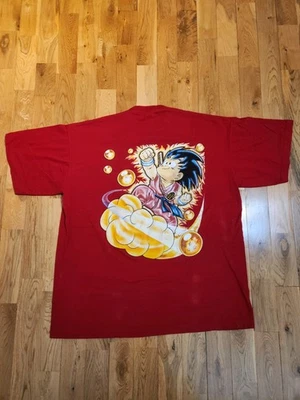 Camiseta De Colección Años 90 Dragon Ball Z Niño Goku Mexicano Bootleg Gráfico Roja Para Hombre XXL Foto 1 de 4