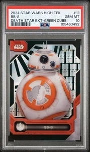 Pop 1/1 2024 TOPPS STAR WARS HIGH TEK | DEATH STAR DIFFRACTOR BB-8 | /10 PSA 10 - Picture 1 of 3
