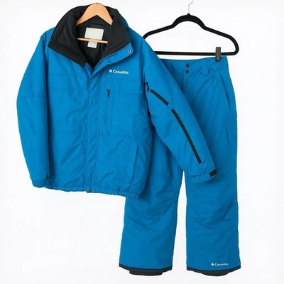 Columbia Interchange Bugaboo 3 en 1 conjunto de nieve chaqueta y pantalón azul SM7919 para hombre M Foto 1 de 4