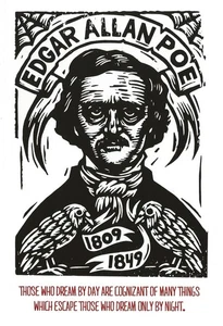 Postcard Kerry and Neil Stavely "Edgar Allan Poe Quote" c2025 MINT Unused - Picture 1 of 1