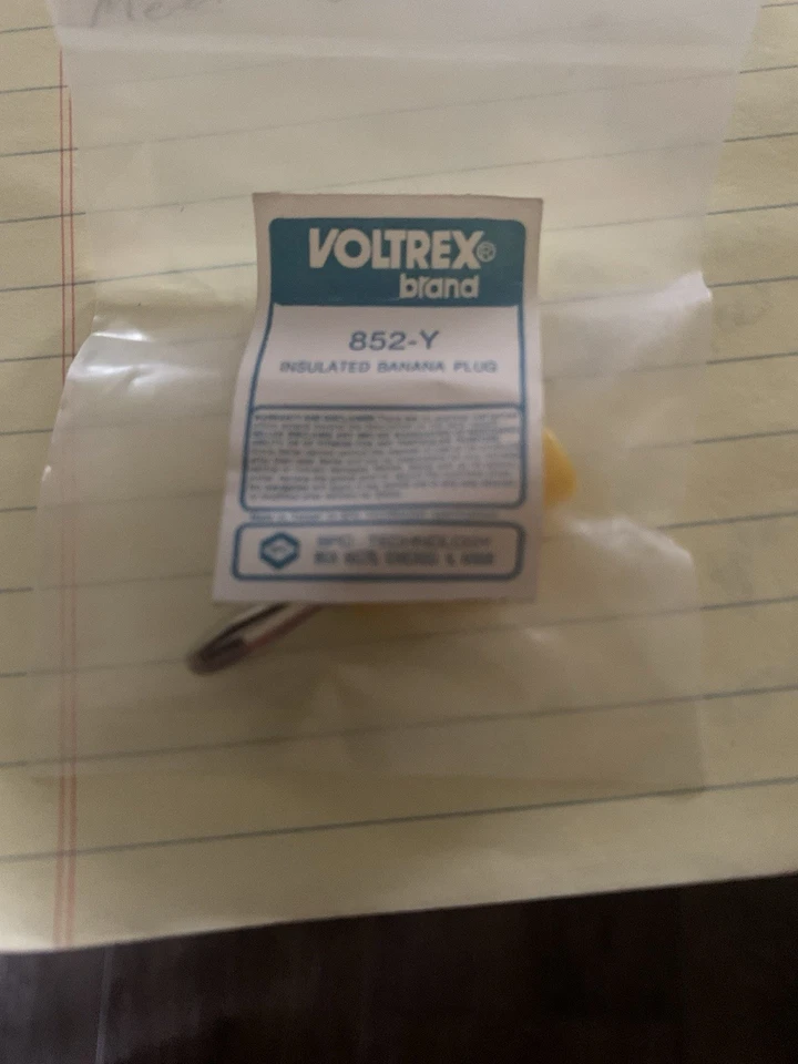 Enchufe banana aislado Volrex 852Y—100 piezas Foto 1 de 1