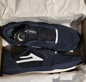 Lakai Atlantic Skate Shoes Mens Size 10 Navy/Navy Suede Mesh Shoes - Picture 1 of 9