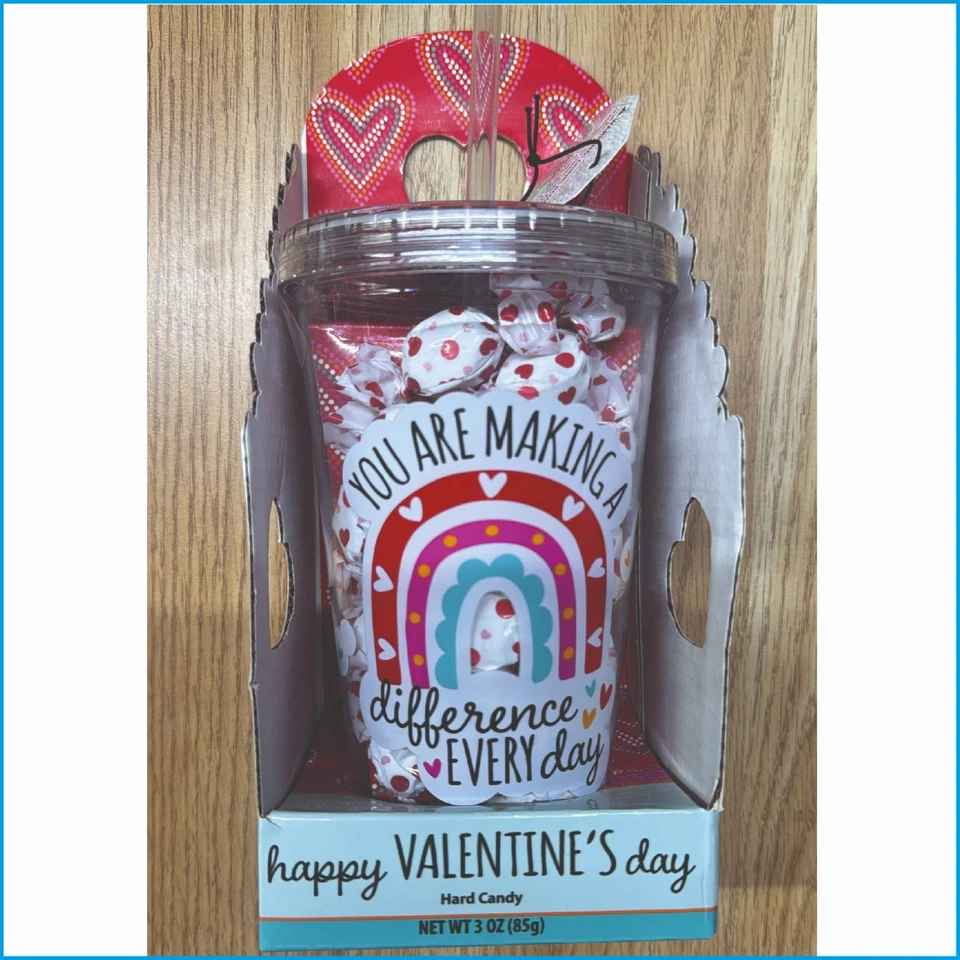 Feliz Día de San Valentín Duro Caramelo Taza 3oz Foto 1 de 4