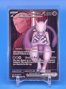 Pokemon SV10: Destined Rivals Team Rocket's Mewtwo ex DRI 213/182 UltraRare NM/M - Picture 1 of 2