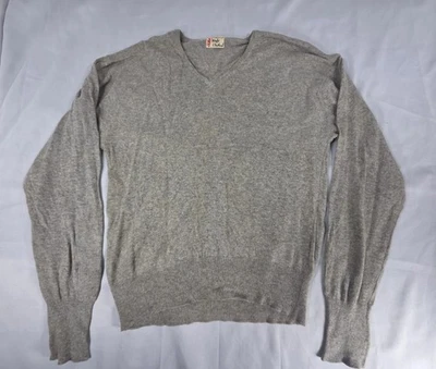 Suéter Pringle Of Scotland Para Hombres 38 Gris Cachemira Cuello en V Hecho en Escocia Defecto Foto 1 de 4