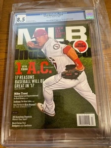 March 27, 2017 Mike Trout L.A Angels Variant Regional Sports Illustrated CGC 8.5 - Picture 1 of 3