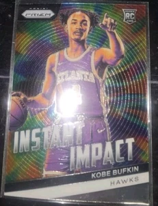 2023 Prizm Kobe Bufkin Rookie Instant Impact #17 Atlanta Hawks - Picture 1 of 2