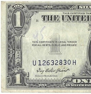 Series 1935E   $1.00 Dollar Silver Certificate w/ Multiple Errors