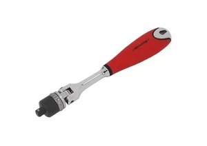 Llave llave de trinquete de cabeza giratoria de 1/4" con agarre antideslizante - Imagen 1 de 2
