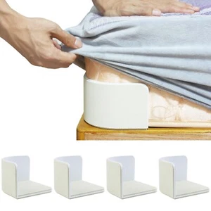 4 PCS Bed Sheet Holder Bed Sheet Grippers Discrete Heavy Duty Bed Sheet Tight... - Picture 1 of 6