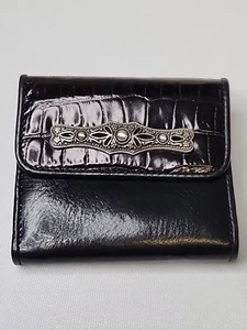 Brighton Black Leather Bifold Women's Wallet Retired Style. NOB - Picture 1 of 8