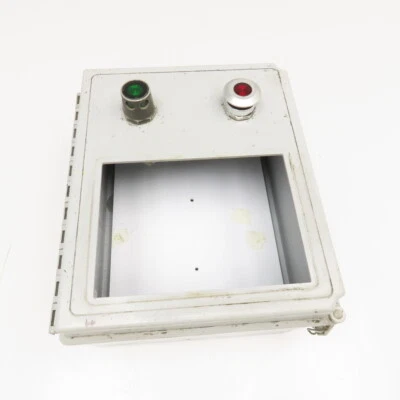 Caja eléctrica de plástico Hoffman A12106CHQRFG 12" x 10" x 6" con placa posterior Foto 1 de 4