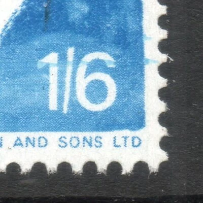 GB SG714 1/6 1966 Christmas stamps. Unmounted Mint. MNH UNLISTED VARIETY error - Image 1 of 2