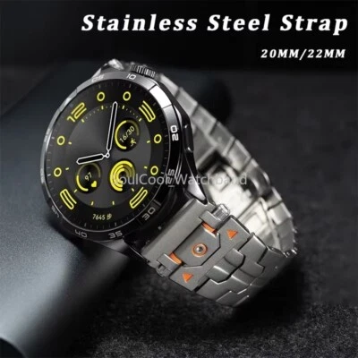 Pulsera de repuesto de metal con correa de reloj universal de acero inoxidable de 20 mm/22 mm Foto 1 de 4