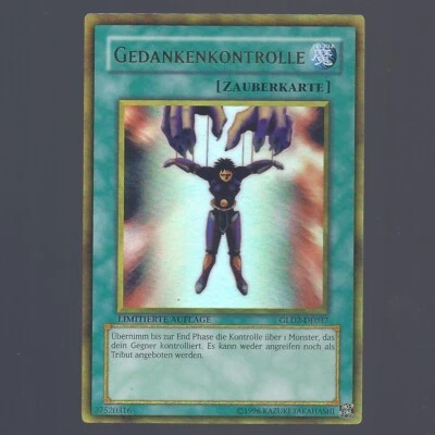 Yu-Gi-Oh GLD2-DE037 Mind Control german GOLD series 2 Konami LPNM - Image 1 of 2