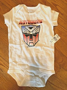 baby 18 mo.  universal studios autobot weiß 1 Stück 579 (keine Flecken) schlechtes Foto - Bild 1 von 1