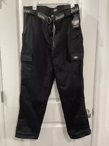NWT DICKIES Men’s Work Cargo Black Pants Size 34 - Picture 1 of 7
