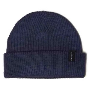 Beanie a righe autunnali unisex nuovo con etichette $24 taglia unica striscia blu navy - Foto 1 di 1
