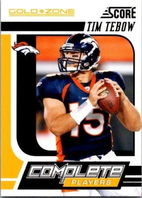 2011 Score #17 Tim Tebow Complete Players Gold Zone - Image 1 of 2