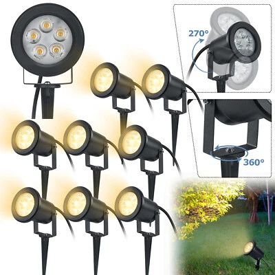 3W LED Gartenstrahler Gartenlicht Gartenlampe Außenleuchte mit Erdspieß 2-12pcs - Bild 1 von 4