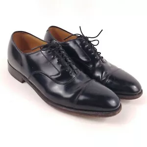 Scarpe Oxford stringate Johnston & Murphy Optima nere con punta a cappuccio da uomo taglia 10 D/B - Foto 1 di 10