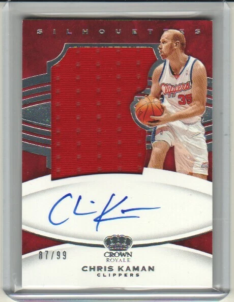 Camiseta deportiva Crown Royale 2020-21 - Chris Kaman Silhouettes automática SL-CKM Clippers 87/99 Foto 1 de 2