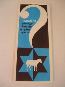 Isaiah 53: Of Whom Does the Prophet Speak? by Buksbazen Friends of Israel Gospel - Imagen 1 de 3