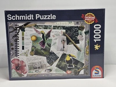 NUEVO Rompecabezas Schmidt 1000 piezas Moodboard 58354 pájaros colibrí manualidades Foto 1 de 4