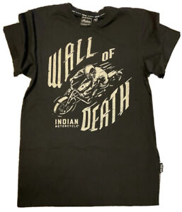 Indian Motorcycle MW BK SS WALL DEATH TEE Size: Small PN #286189602 / #M477