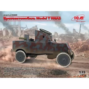 Model T RNAS Panzerwagen (Plastikmodellbausatz) 1/35 ICM 35669 Plastik Modellbausatz - Bild 1 von 12