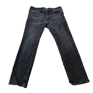 Hugo Boss Mens Jeans Straight Leg Regular Dark Grey Stretch Maine W34 L30 - Picture 1 of 12