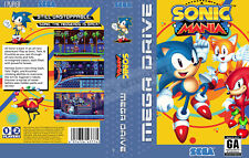 - Sonic Mania Mega Drive PAL Zamienne pudełko Art Case Tylko wkładka Cover