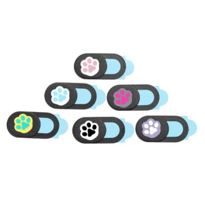 6 PCS Webcam Cover Slide Anti-hacking Webcam Cover Paw Pattern - Afbeelding 1 van 12