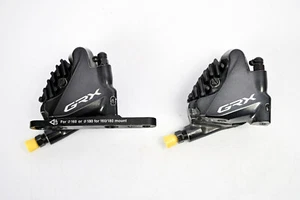 Shimano GRX BR-RX810 Hydraulic Disc Brake Caliper Set Front+Rear, Flat Mount - Picture 1 of 5