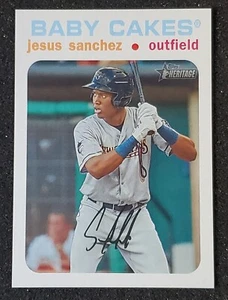 JESUS SANCHEZ 2020 TOPPS HERITAGE MINOR LEAGUE WHITE BORDER PARALLEL /50 - Picture 1 of 2