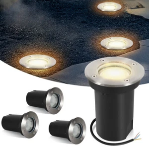 1-12x Bodenleuchte Einbaustrahler Wegelampe Schwenkbar Rostfrei 3W IP67 LED GU10 - Bild 1 von 16