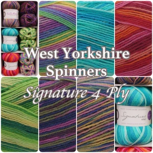 Sock Yarn 4 Ply Signature West Yorkshire Spinners Nylon Knitting Wool Yarn 100g - Picture 1 of 11