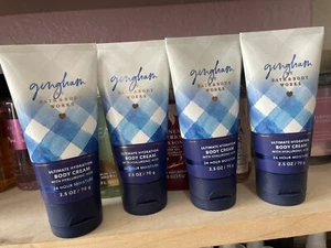 4 Gingham Travel Size Ultimate Hydration Body Cream Bath & Body Works New - Picture 1 of 2
