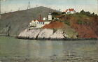 Fog Signal & Light House ~ Yerba Buena Island baie de San Francisco Californie ~1908