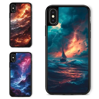 storm raging intense lightning For iPhone XS 11 12 13 14 15 16 Pro Max - Image 1 of 4