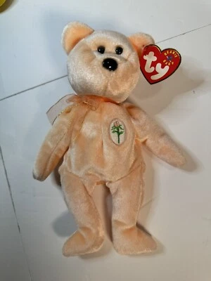 Pelúcia de urso TY Beanie Baby DEAREST com etiquetas em perfeito estado 2001 - Imagem 1 de 3