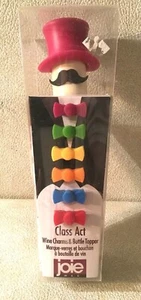 Joie Class Act - Bow Tie Wine Glass Charms & Bottle Topper Set of 6 Silicone NIB - Picture 1 of 5