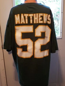 Maglietta Green Bay Packers 2XL NFL Football Clay Matthews 52 abbigliamento squadra - Foto 1 di 8
