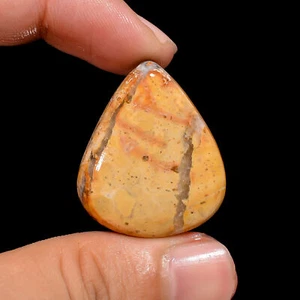 Natural Maligano Jasper Pear Cabochon Loose Gemstone 45 Ct. 31X26X7 mm GC-7435 - Picture 1 of 1