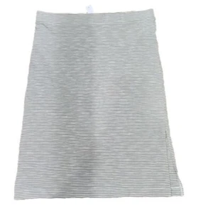 Gonna Lou & Grey maglia midi kaki e bianca a righe nuova con etichetta donna XXL - Foto 1 di 5