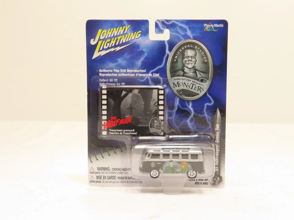The Wolfman 1965 VOLKSWAGEN Samba Bus Universal Monsters Johnny Lightning 1 64