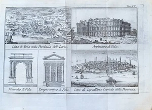 LACHS THOMAS (1648 - 1706) STADT POLEN IN DER PROVINZ ISTRIEN. ANFITEAT - Bild 1 von 1