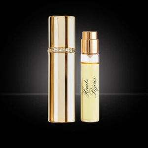 House of Sillage Perfume Gold Travel Case w/ 8ml Hauts Bijoux Refill nwb - Picture 1 of 2